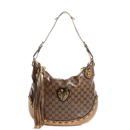 Gucci Crystal Monogram Babouska Hobo 1 of 8