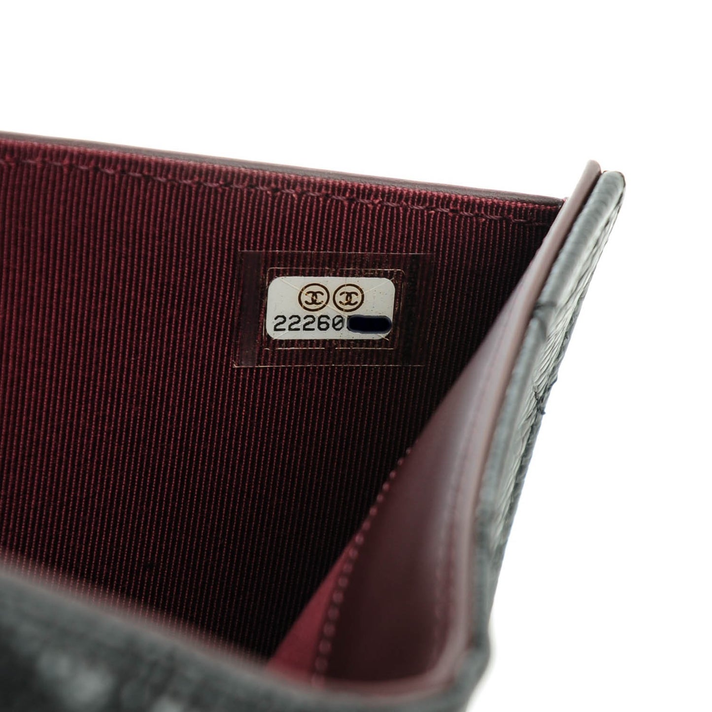 Caviar Quilted Yen Wallet Black
