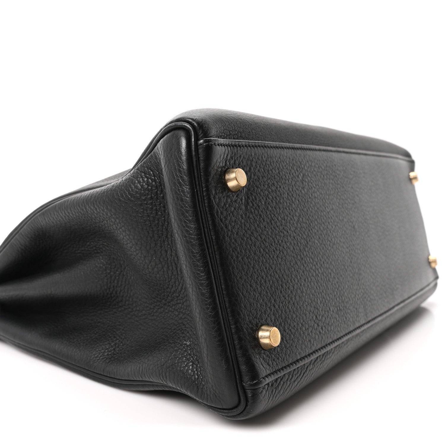 Hermes Evergrain Kelly Retourne 35 Black 9 of 10