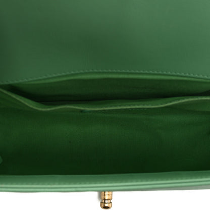Chanel Calfskin Quilted Medium Boy Flap Green 5 of 11