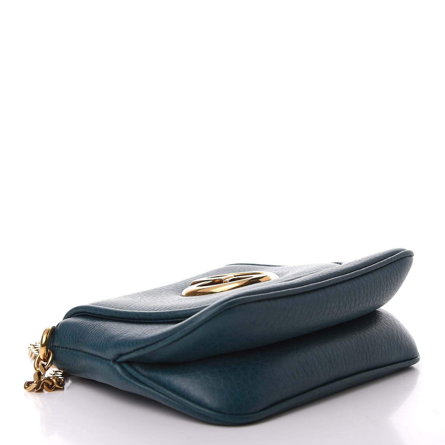 Gucci Dollar Calfskin Small 1973 Chain Shoulder Bag Deep Cobalt 4 of 10