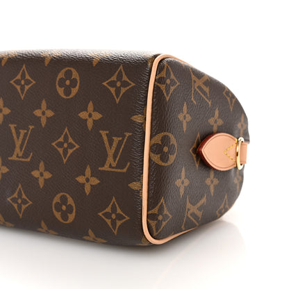 Louis Vuitton Monogram Speedy Bandouliere 20 Black 9 of 9
