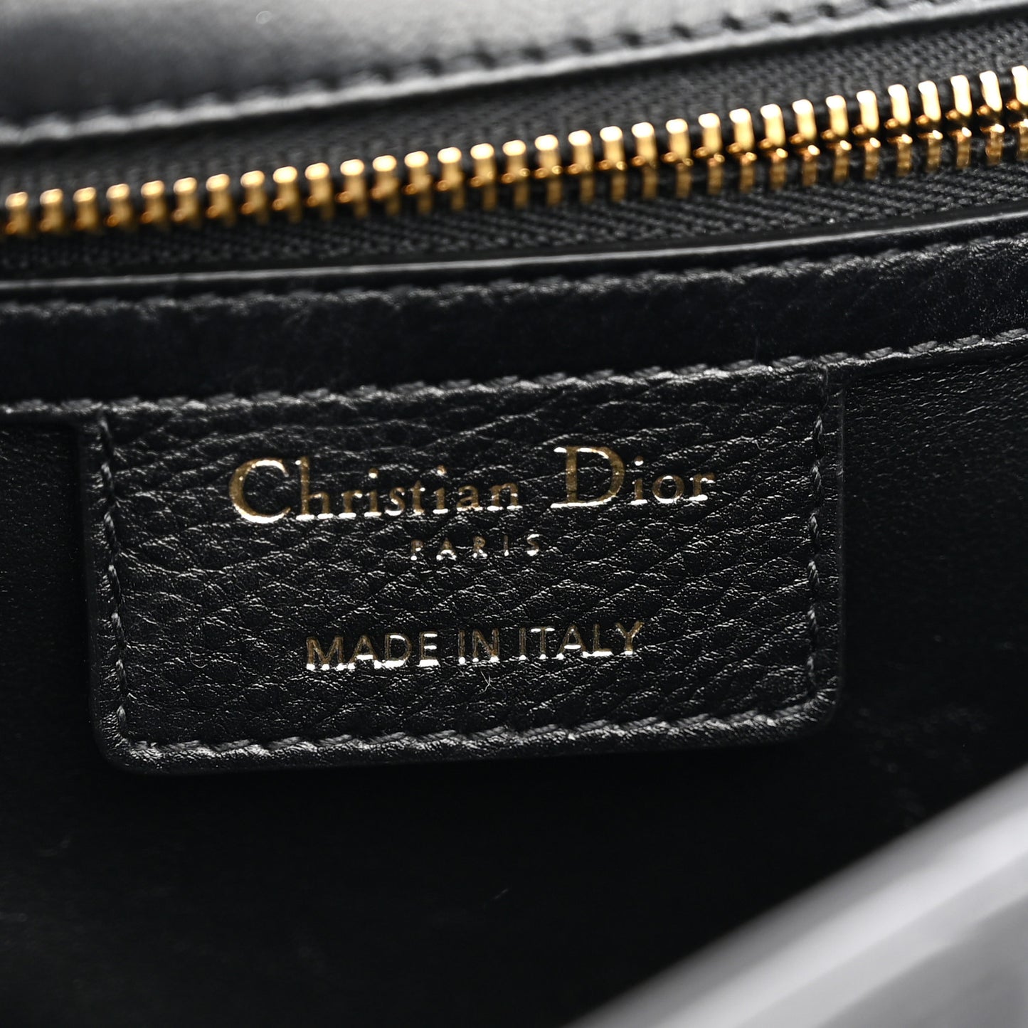 Grained Calfskin Cannage Large Caro Bag Black