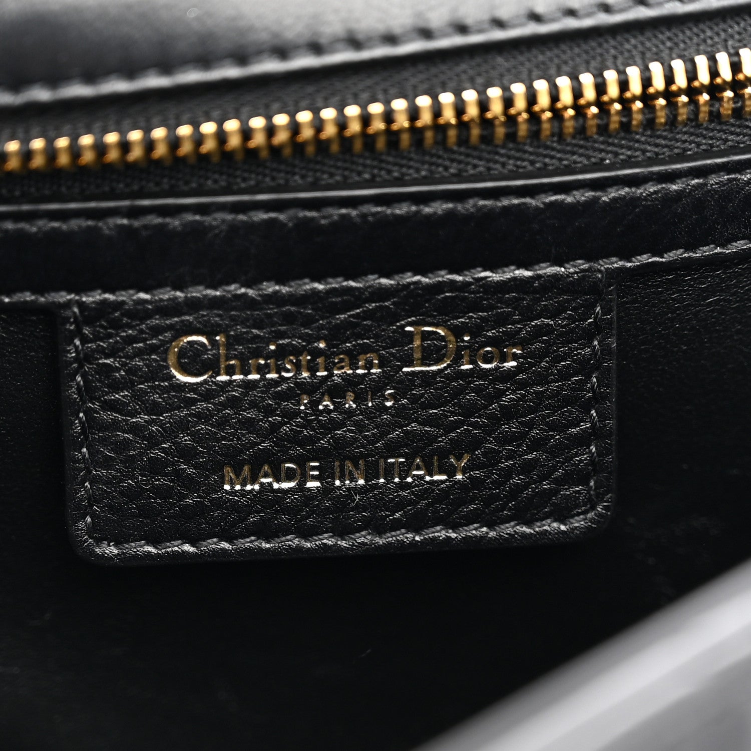 Christian Dior Grained Calfskin Cannage Large Caro Bag Black 6 of 11