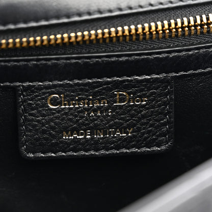 Christian Dior Grained Calfskin Cannage Large Caro Bag Black 6 of 11