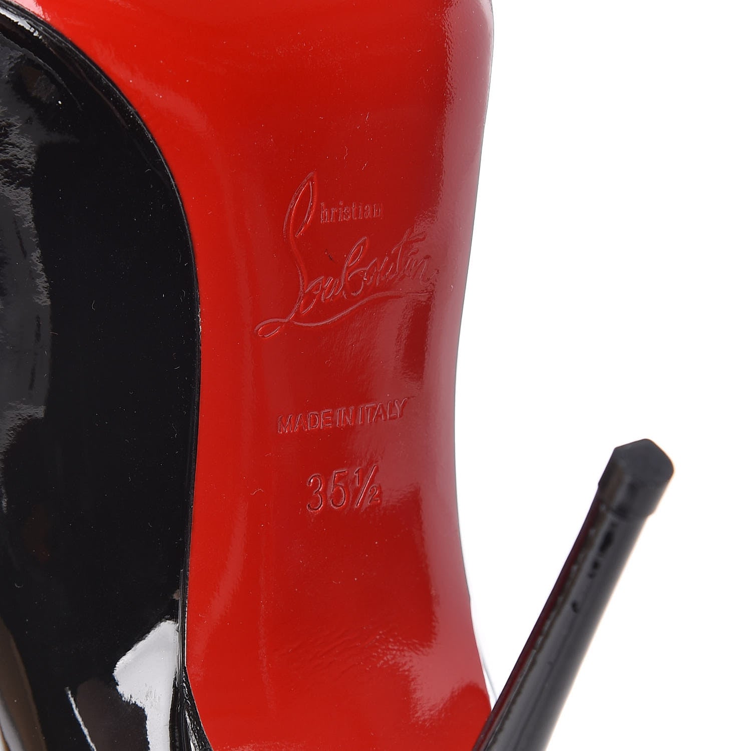 Christian Louboutin Patent Decollete 554 100 Pumps 35.5 Black 6 of 11