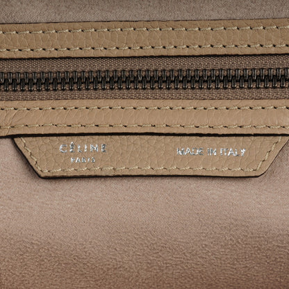 Celine Drummed Calfskin Shoulder Luggage Dune 7 of 10
