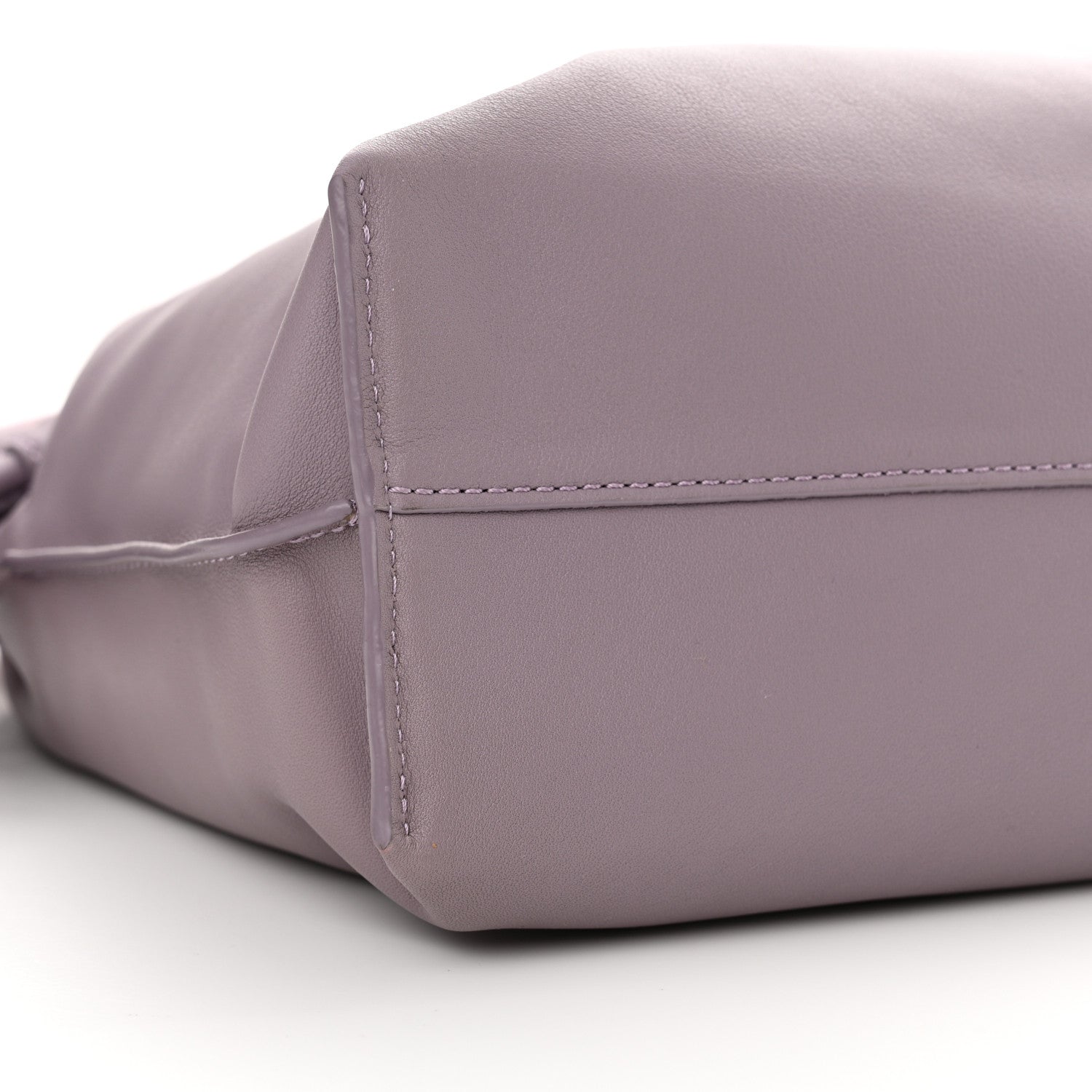 Loewe Calfskin Monochrome Flamenco Knot Clutch Pale Aubergine Glaze 9 of 10