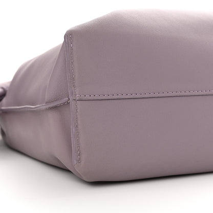 Loewe Calfskin Monochrome Flamenco Knot Clutch Pale Aubergine Glaze 9 of 10