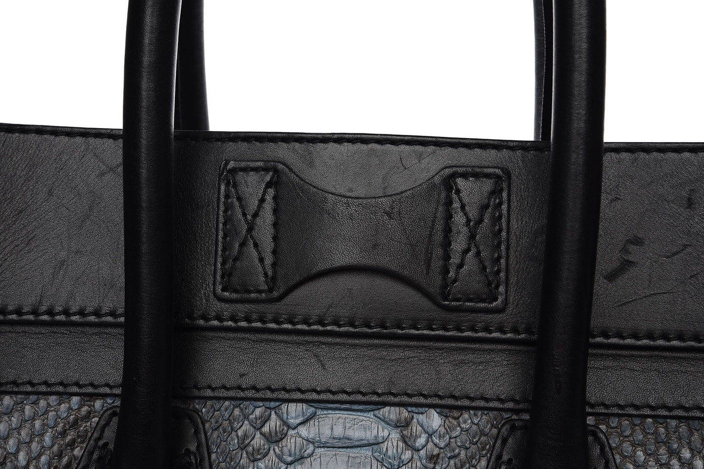 Python Suede Mini Luggage
