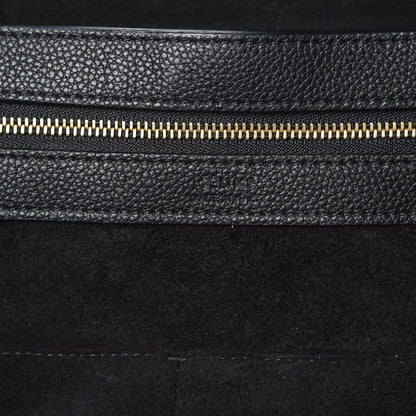 Celine Soft Grained Calfskin Medium Belt Cabas Phantom Black 6 of 8