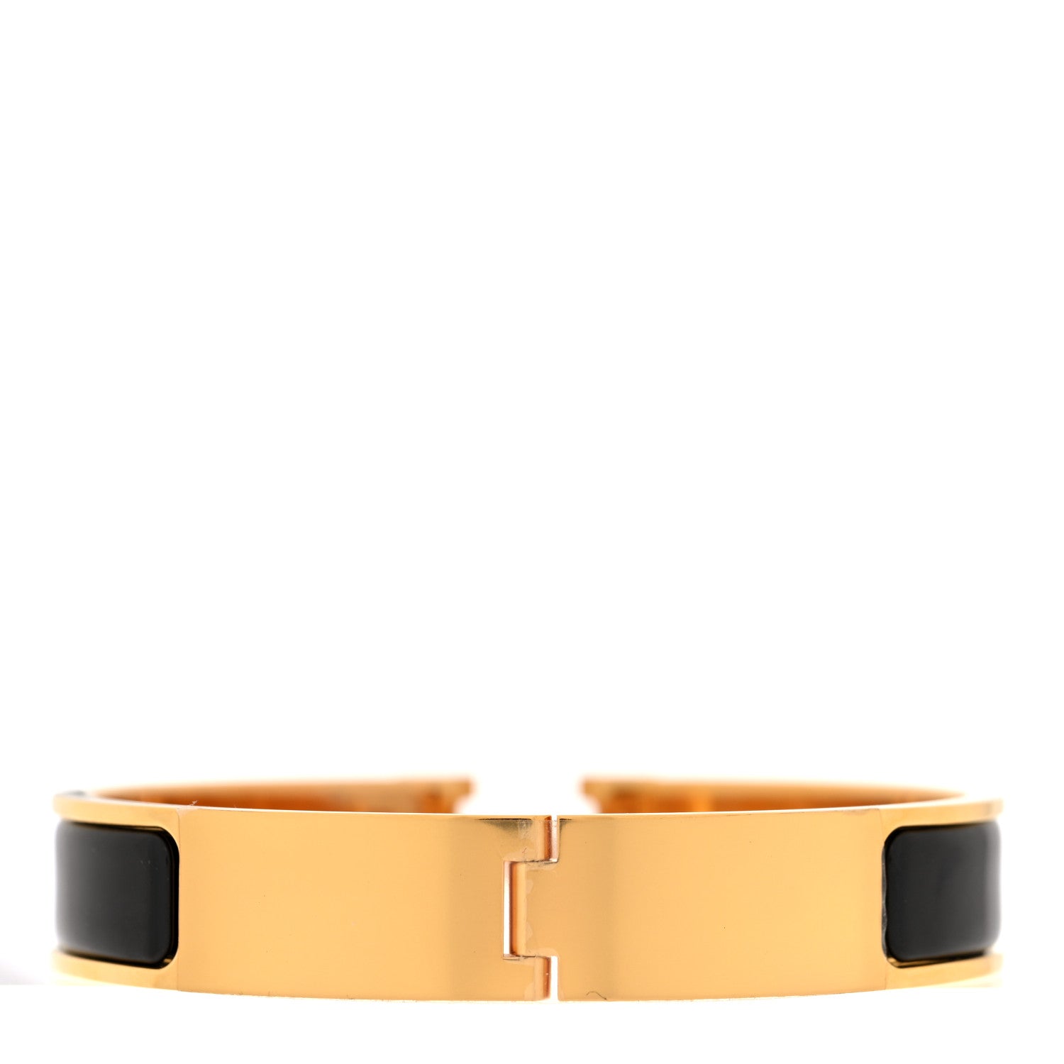 Hermes Enamel Narrow Clic Clac H Bracelet GM Black 3 of 5