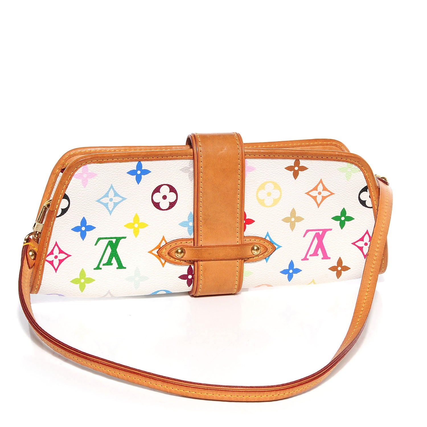 Louis Vuitton Monogram Multicolor Shirley White 3 of 7