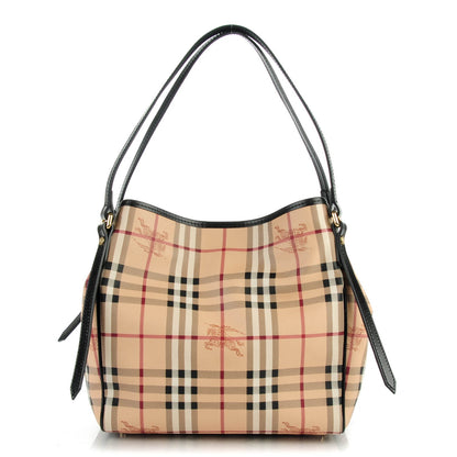 Burberry Haymarket Check Small Canterbury Tote Black 1 of 7