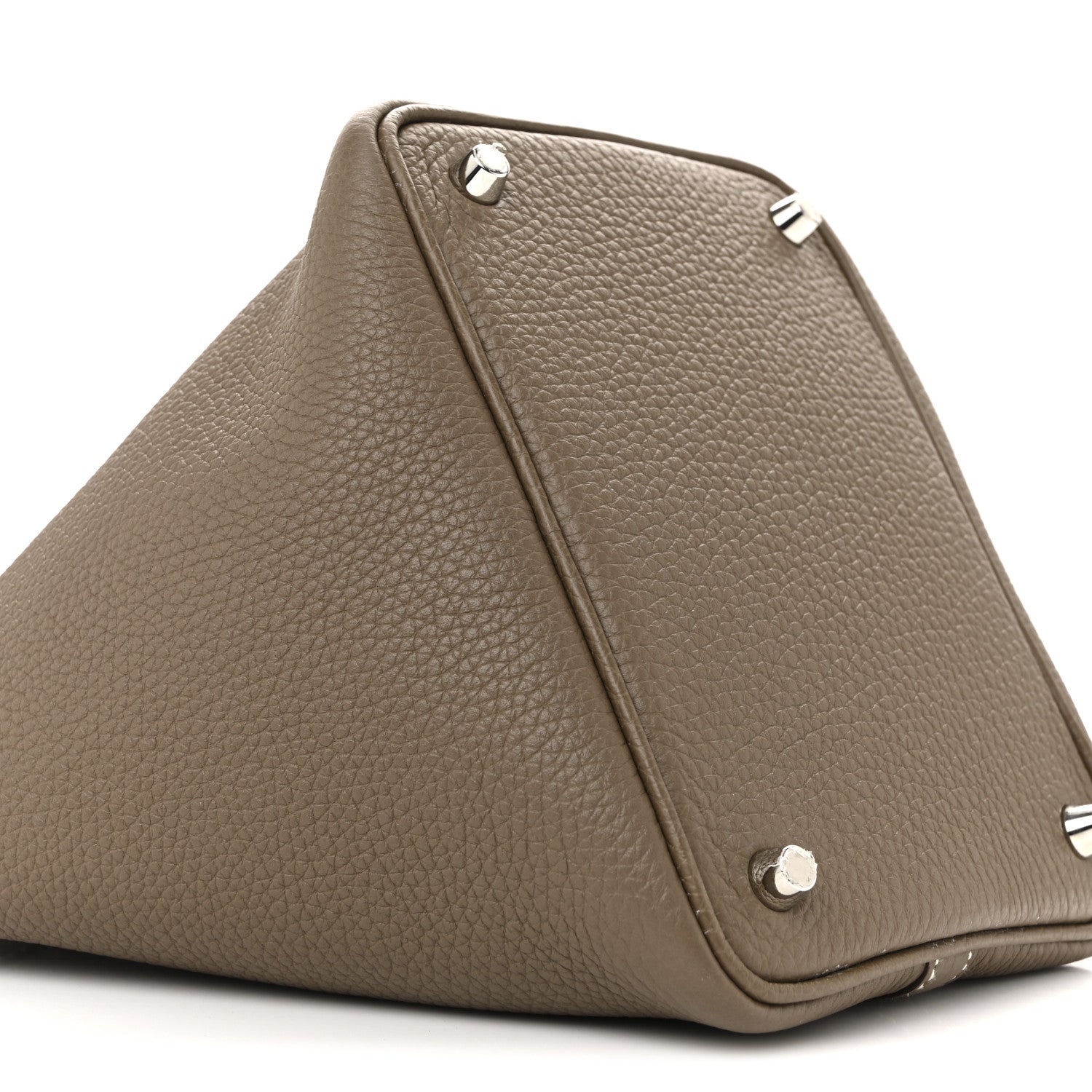 Hermes Taurillon Clemence Picotin Lock 18 PM Etoupe 9 of 14