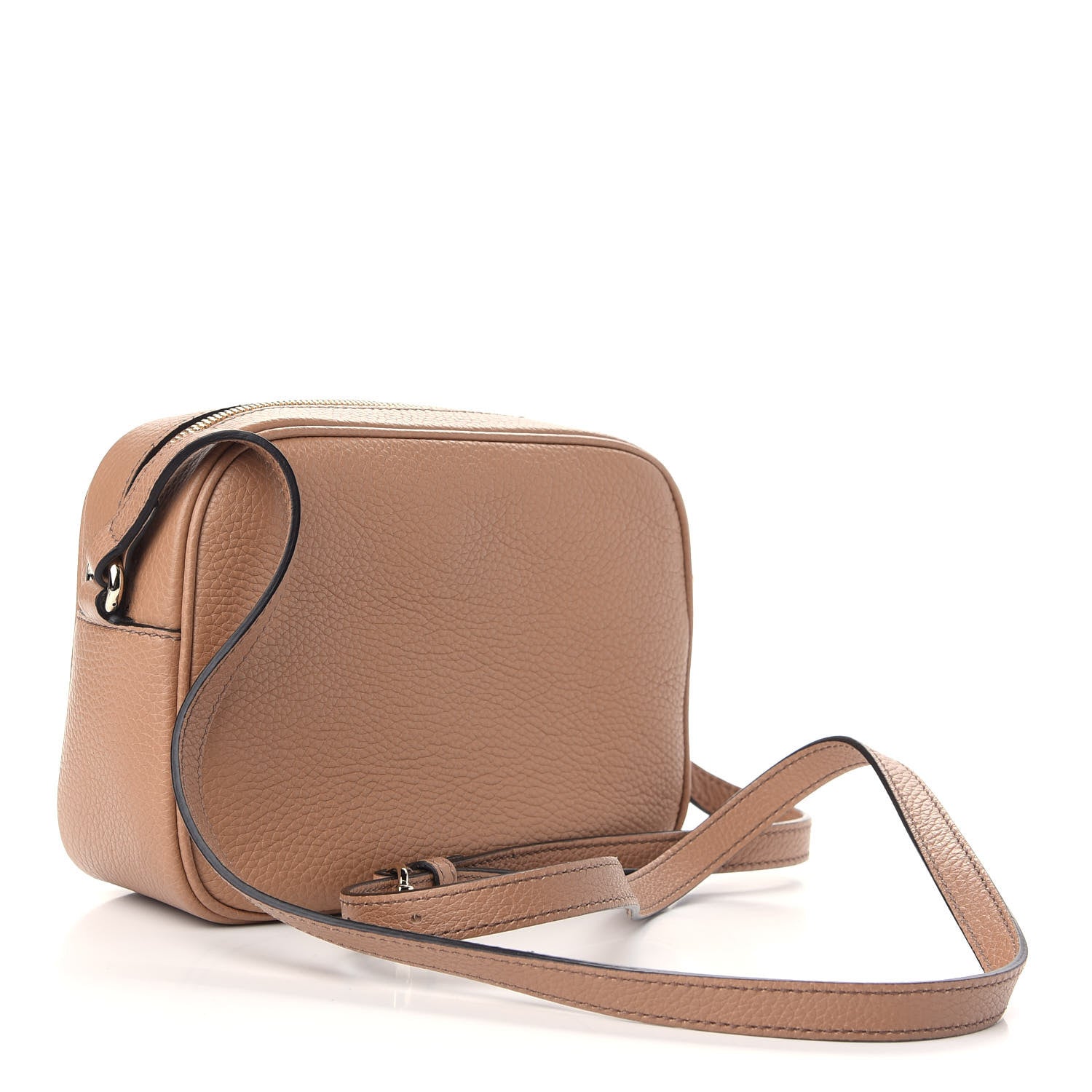 Gucci Pebbled Calfskin Small Soho Disco Bag Camelia 3 of 10