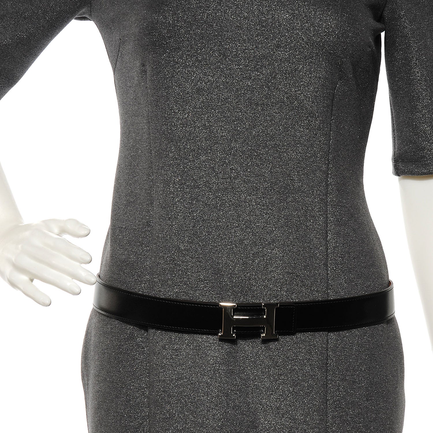 Hermes Togo and Box Reversible Constance 32mm H Belt 90 Gold Noir 2 of 7