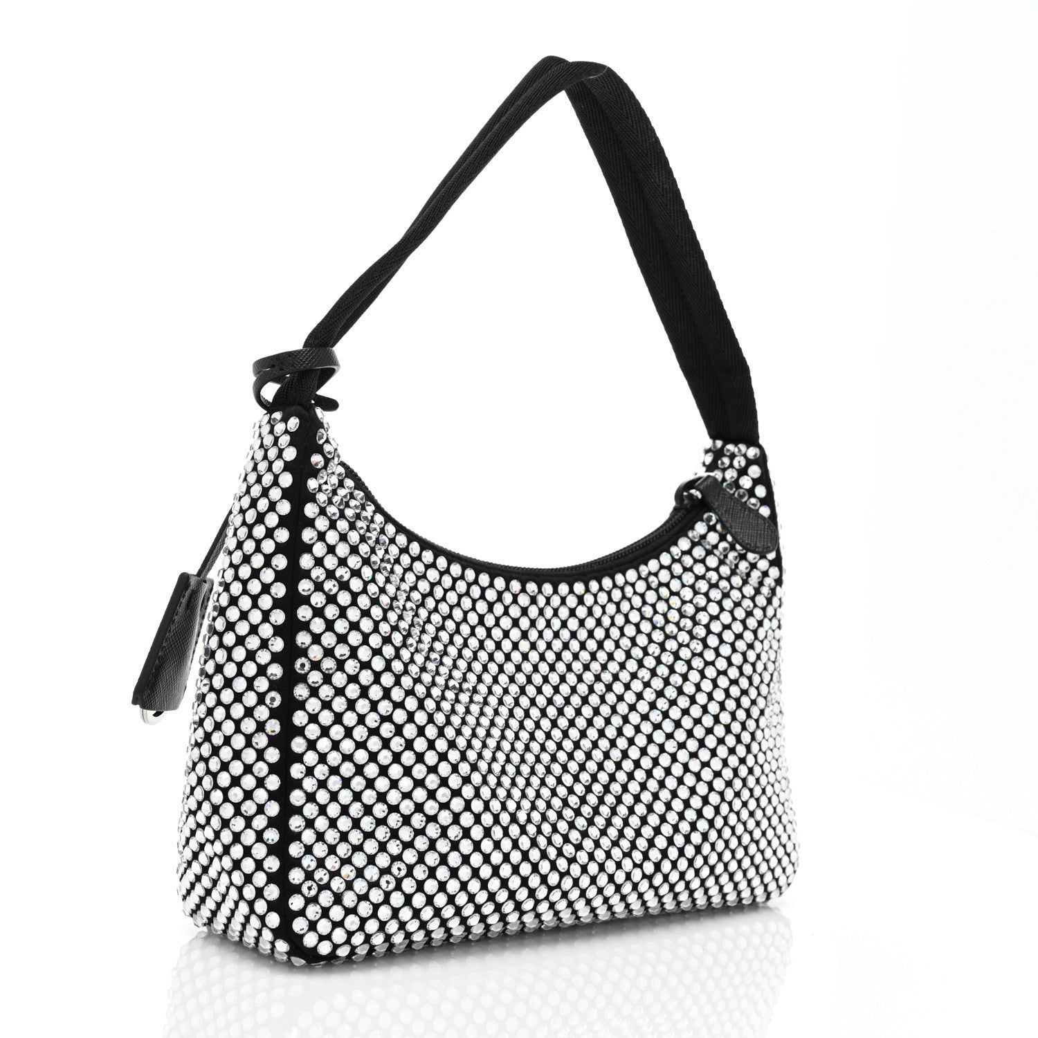 Prada Satin Crystal Mini Re-Edition 2000 Bag Cristal 3 of 10