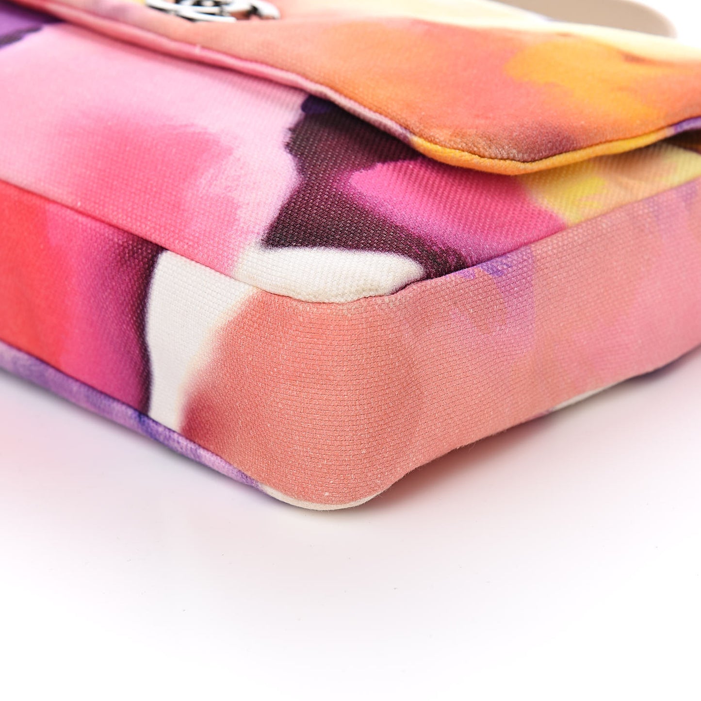 Printed Canvas Flower Power Messenger Flap