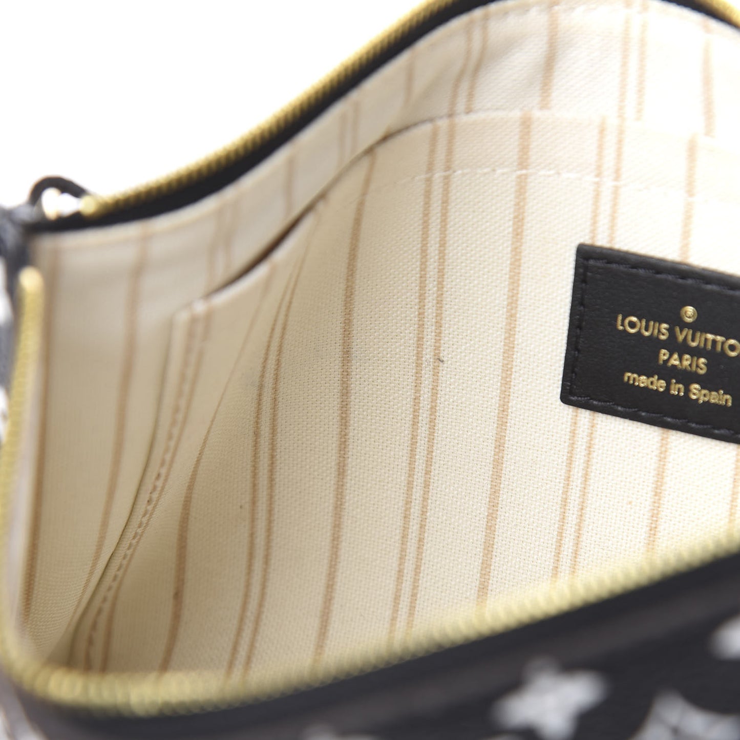 Monogram Giant Jungle Neverfull MM GM Pochette Black