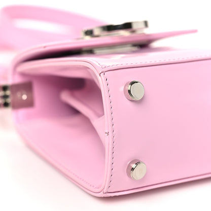 Salvatore Ferragamo Brushed Calfskin Micro Iconic Top Handle Bag Bubble Gum 8 of 10