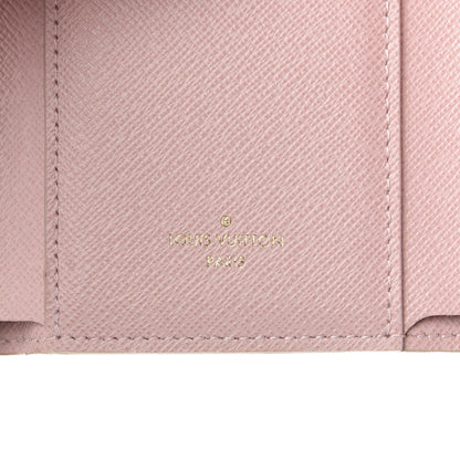 Louis Vuitton Damier Azur Victorine Wallet Rose Ballerine 5 of 8