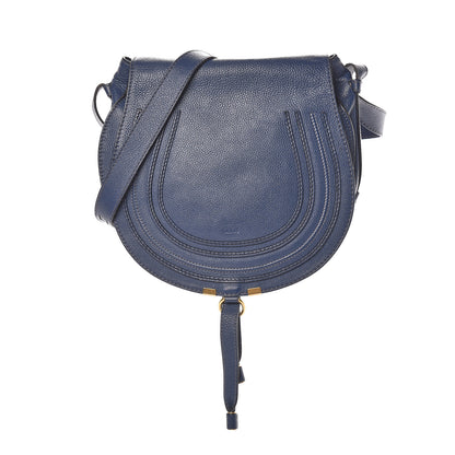 Chloe Calfskin Medium Marcie Round Crossbody Bag Royal Navy 1 of 15