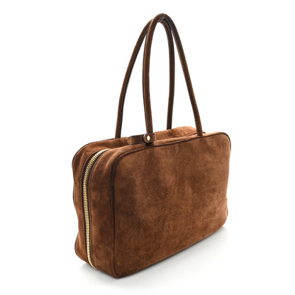 Miu Miu Camoscio Beau Top Handle Bag Cocoa Brown 3 of 10