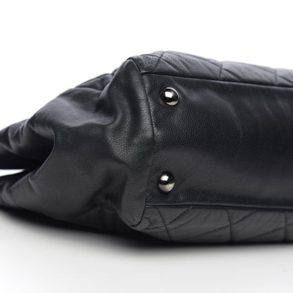 Chanel Soft Caviar Quilted Large Cells Tote Black 8 of 9