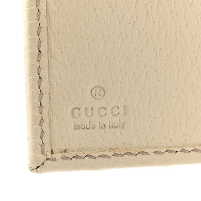 Gucci Monogram Metal Bar Continental Flap Wallet Off White 9 of 18