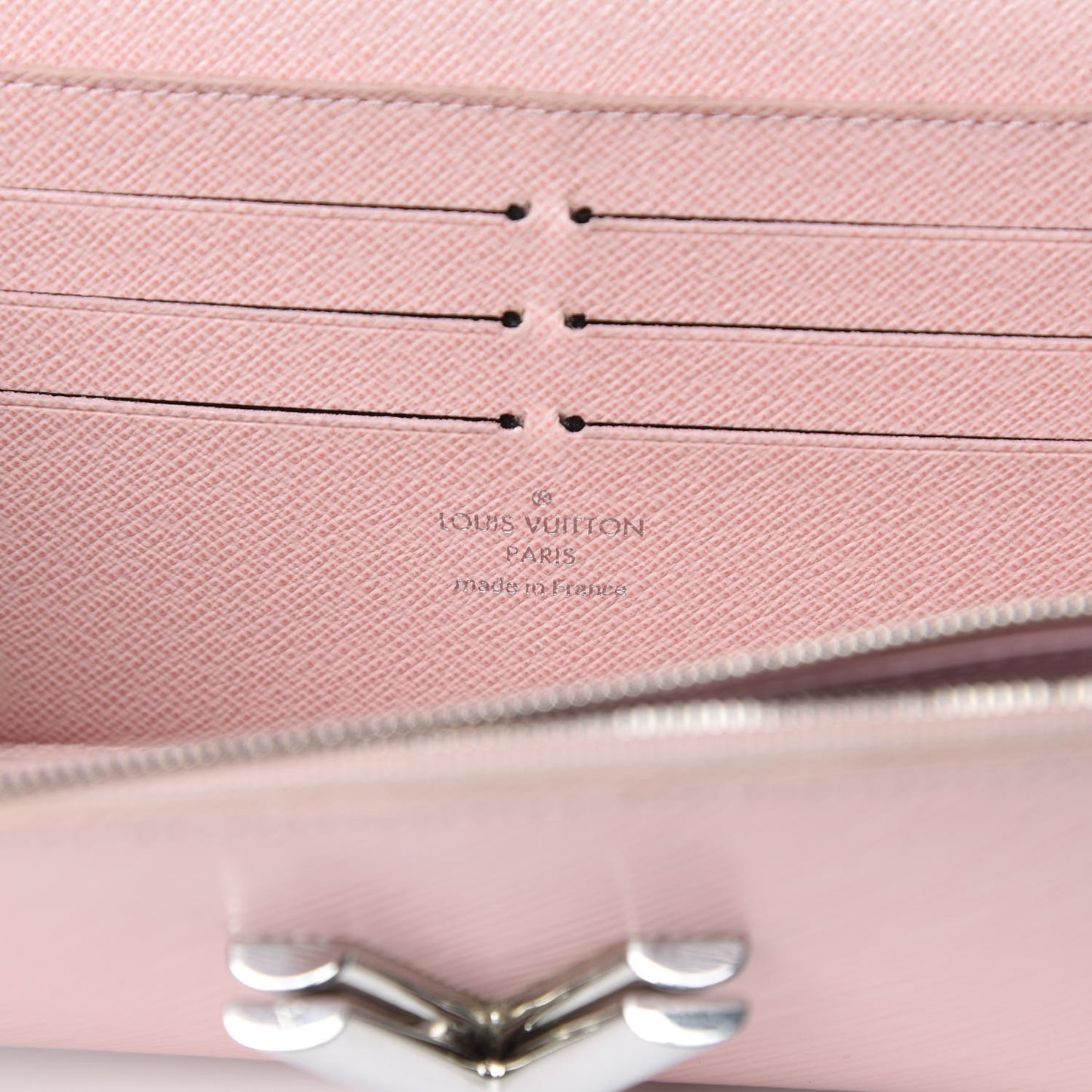 Epi Twist Chain Wallet Rose Ballerine