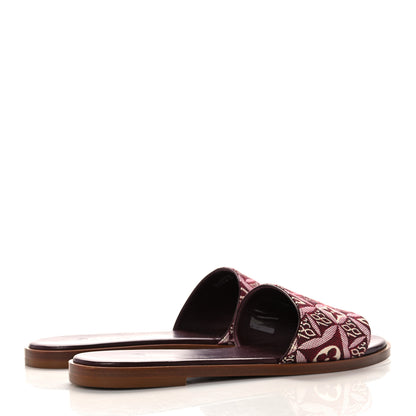 Louis Vuitton Jacquard Since 1854 Lock It Flat Mule 38 Bordeaux 4 of 8
