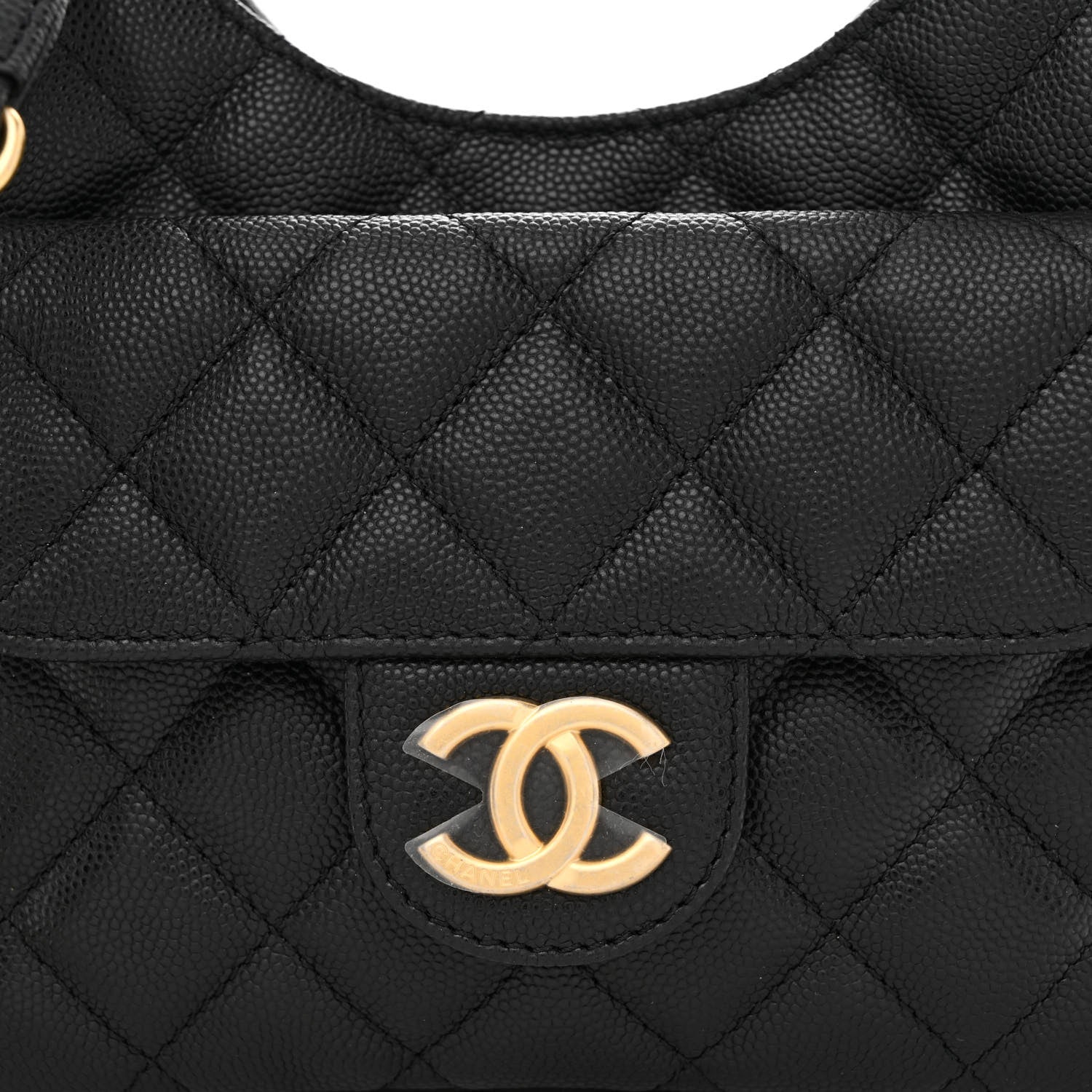 Chanel Caviar Quilted Small Wavy CC Hobo Black 8 of 11