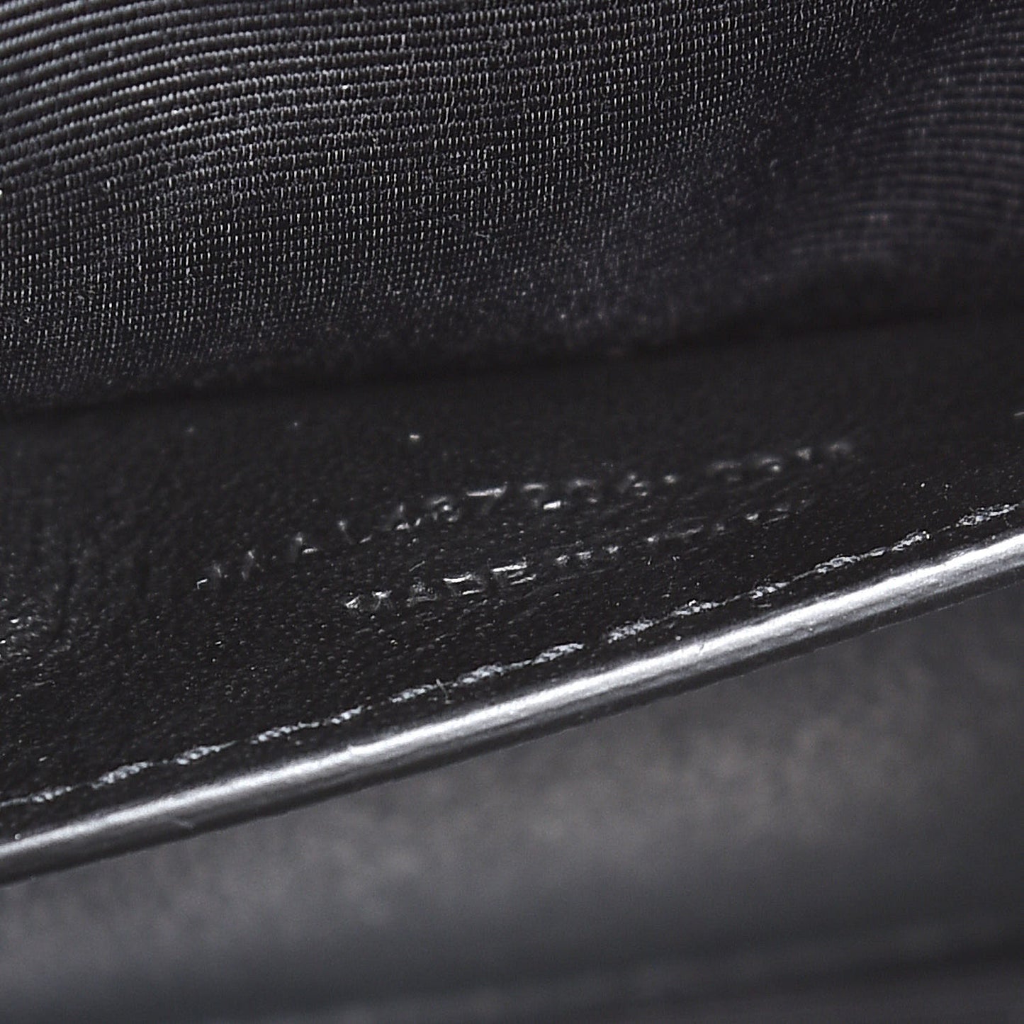 Grain De Poudre Textured Mixed Matelasse Triquilt Medium Monogram Satchel Black