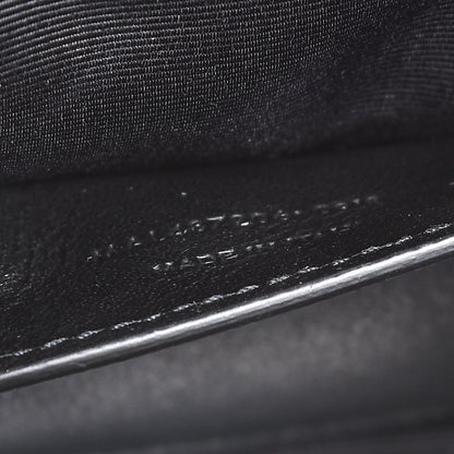 Saint Laurent Grain De Poudre Textured Mixed Matelasse Triquilt Medium Monogram Satchel Black 8 of 8