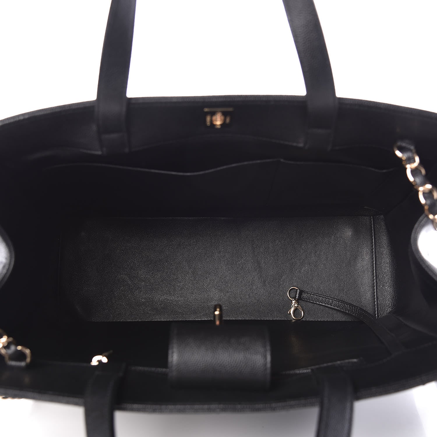 Chanel Caviar Quilted Large Business Affinity Shopping Bag Black 7 of 11