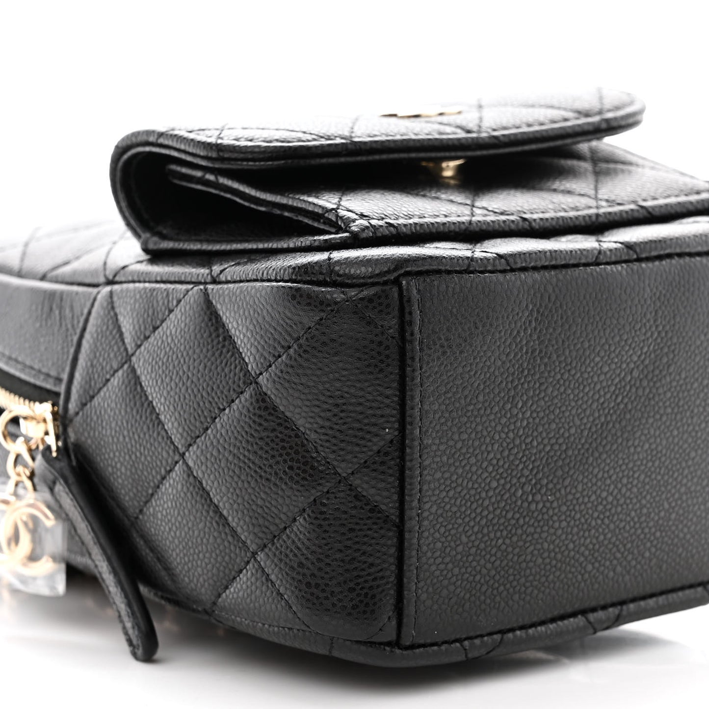 Caviar Quilted CC Mini Classic Backpack Black