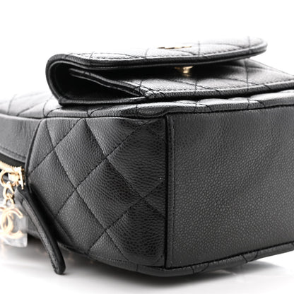 Chanel Caviar Quilted CC Mini Classic Backpack Black 9 of 11