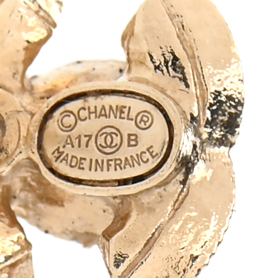 Chanel Crystal CC Earrings Gold 6 of 6