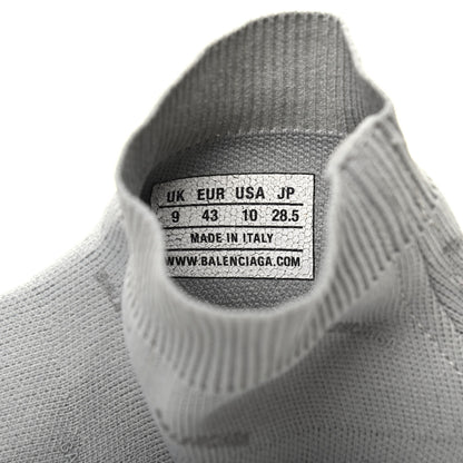 Balenciaga Neoprene Knit Allover Logo Mens Speed Sneakers 43 Grey 6 of 6