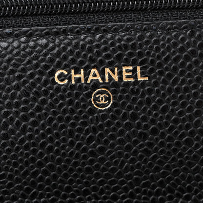 Chanel Caviar Quilted Wallet on Chain WOC Black 6 of 11