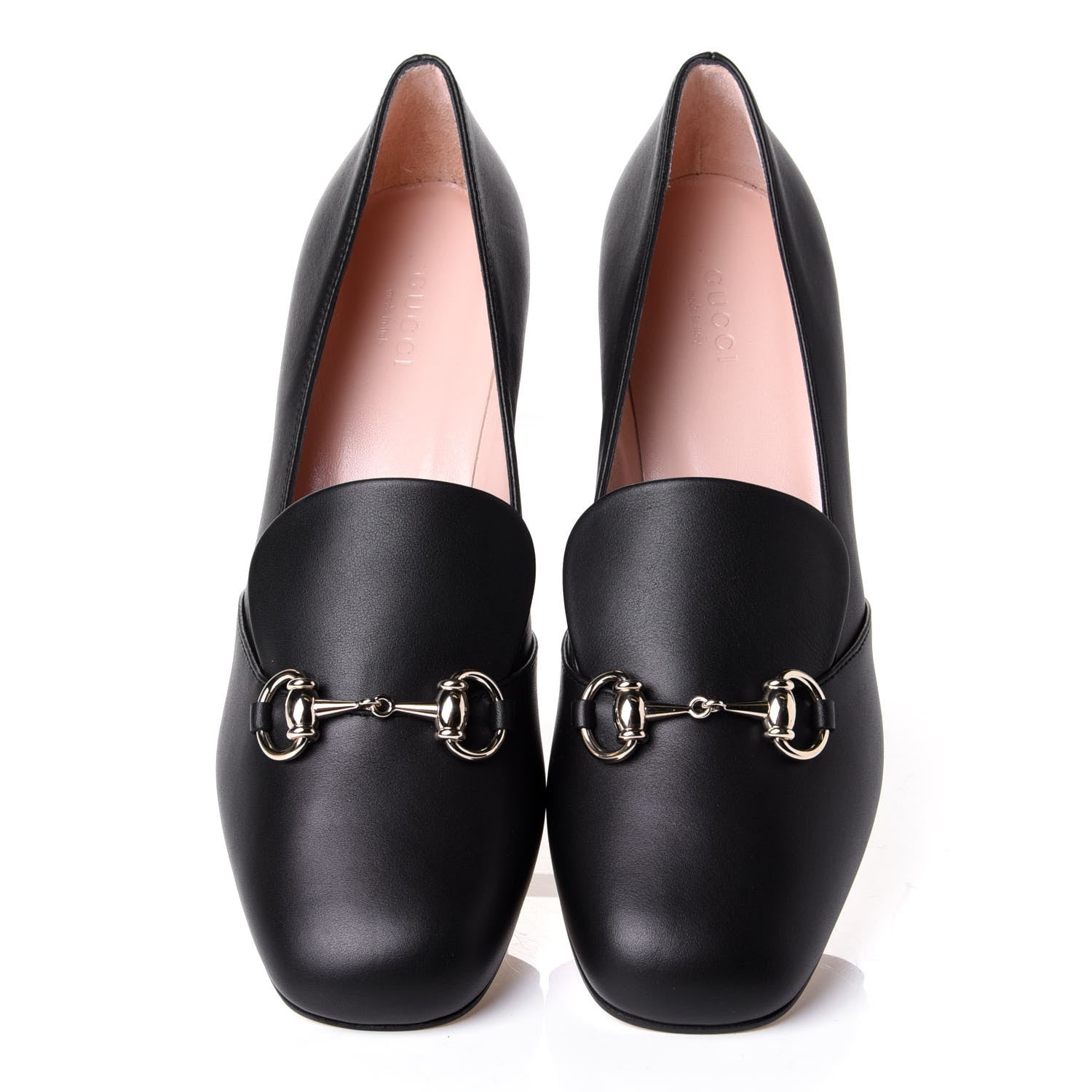 Gucci Calfskin Horsebit Loafers 38.5 Black 5 of 10