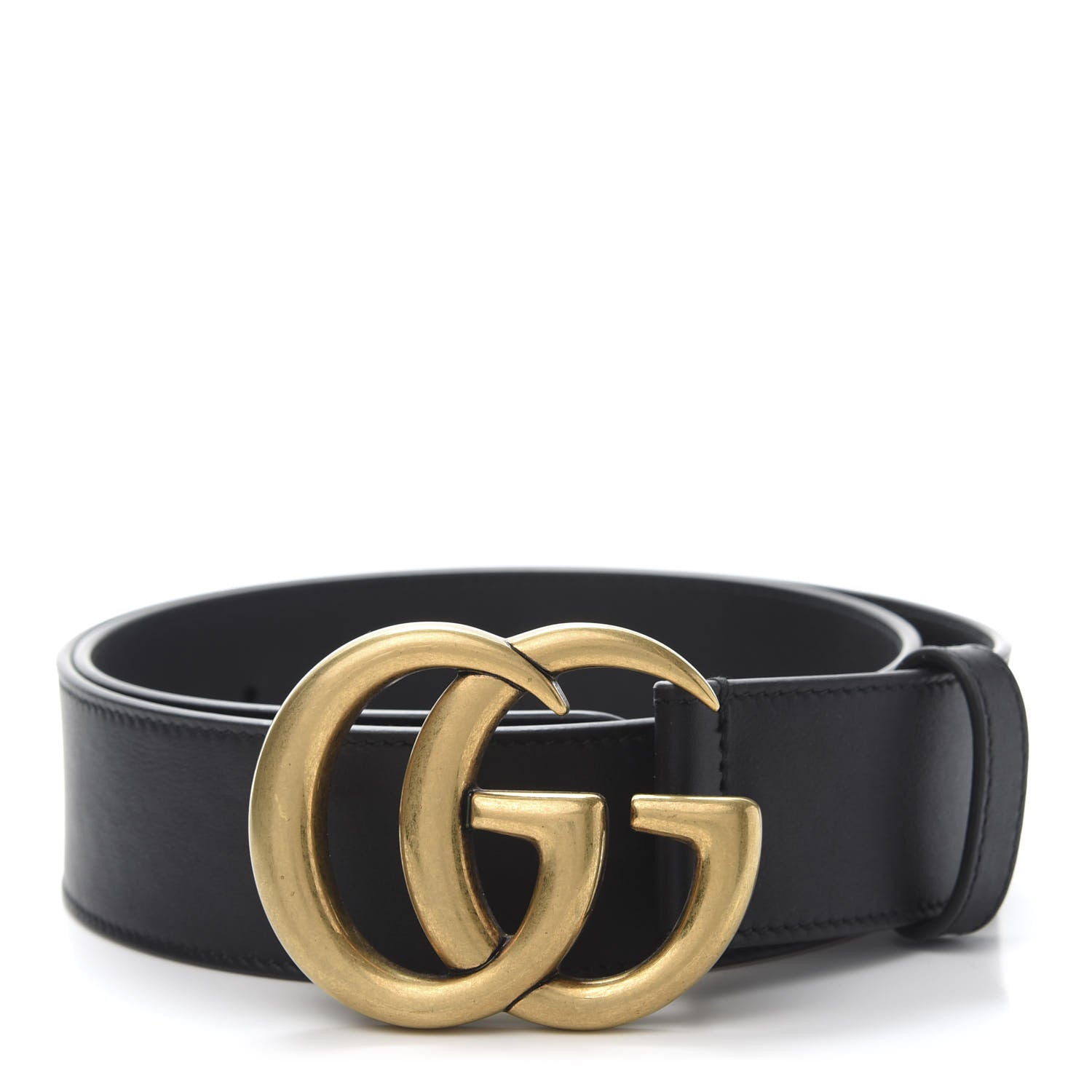 Gucci Calfskin Double G 40mm Belt 80 32 Black 1 of 7