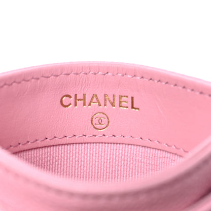 Chanel Caviar Quilted Multi Chain CC Card Holder Pink 6 of 9