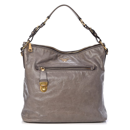 Prada Vitello Shine Hobo Fumo 1 of 11