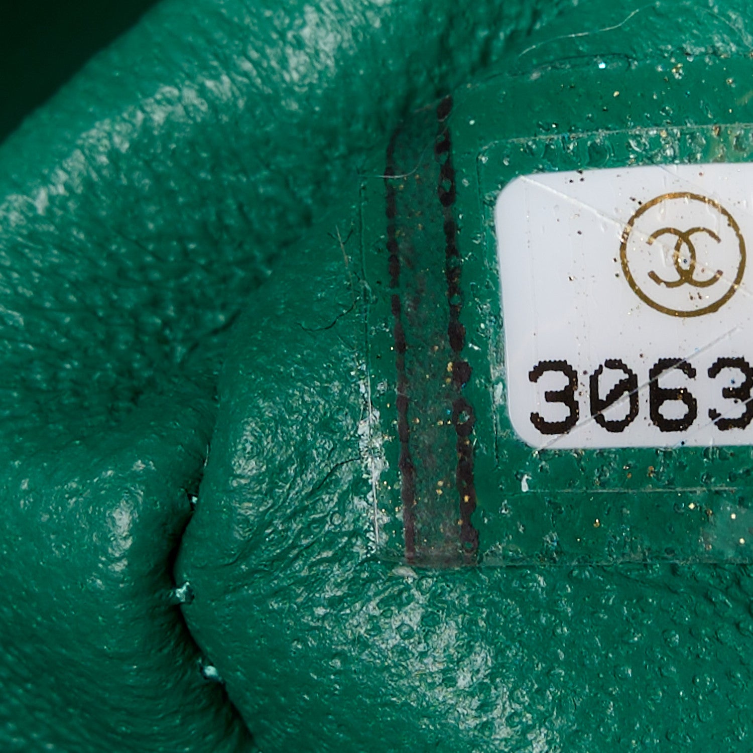 Chanel Caviar Quilted Medium Double Flap Green 8 of 11