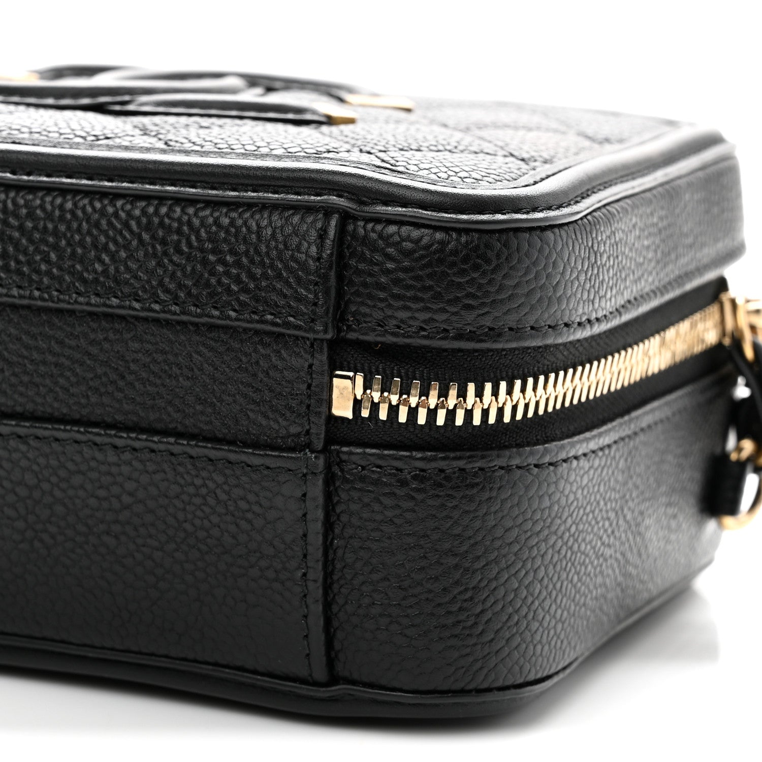 Chanel Caviar Quilted Small CC Filigree Vanity Case Black 10 of 10