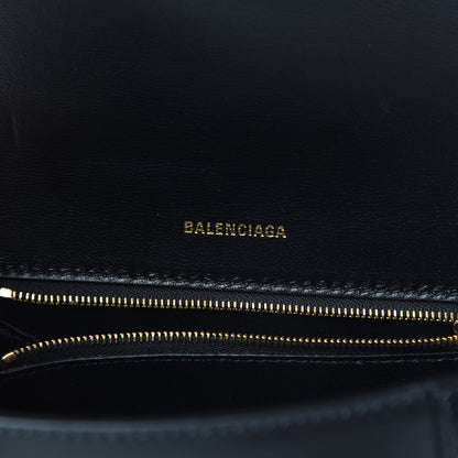 Balenciaga Shiny Box Calfskin Small Hourglass Top Handle Bag Black 7 of 12