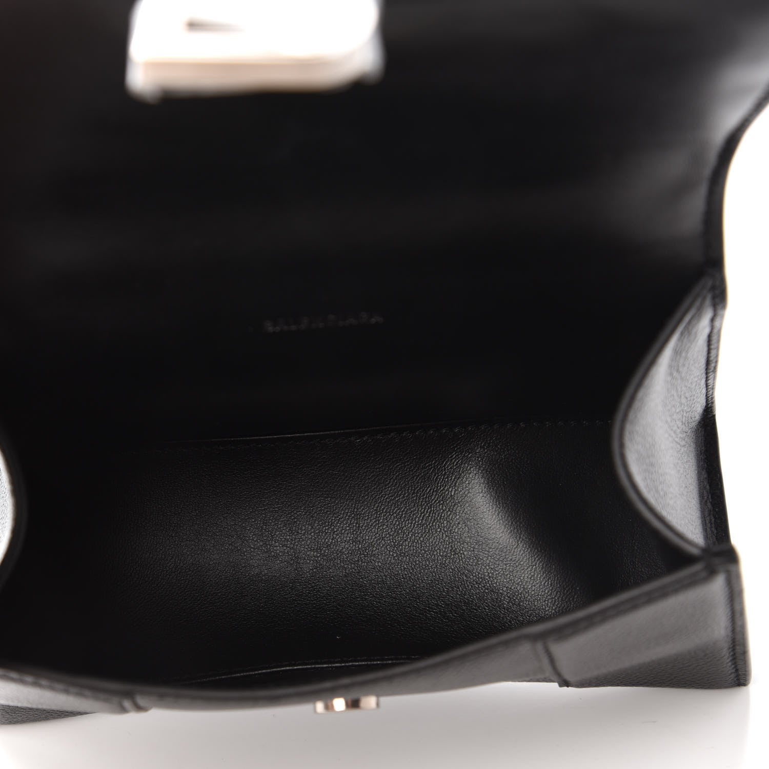 Balenciaga Grained Calfskin Hourglass Top Handle Bag XS Black 5 of 10