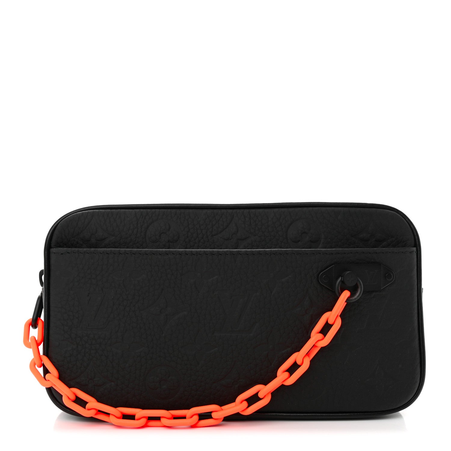Louis Vuitton Taurillon Monogram Uniformes Solar Ray Soft Pochette Volga Belt Bag Black 1 of 10